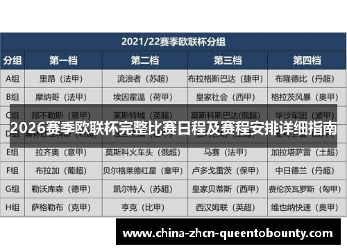 2026赛季欧联杯完整比赛日程及赛程安排详细指南 2026赛季欧联杯完整比赛日程及赛程安排详细指南